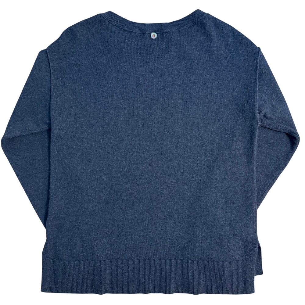 Sundance Weekends Sweater Wool Blend Embroidered Cozycore Blue Women’s Small - Picture 2 of 10